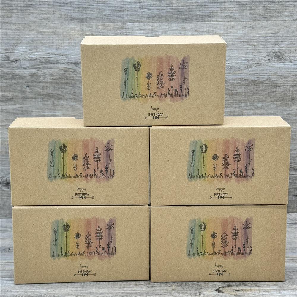 Geschenkverpackung 16x9x5cm, Happy Birthday, 5 Stück