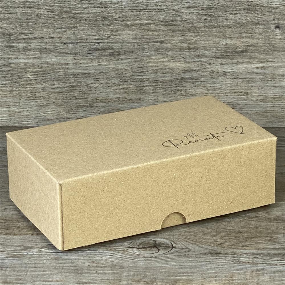 Geschenkverpackung 16x9x5cm, personalisiert, Herz