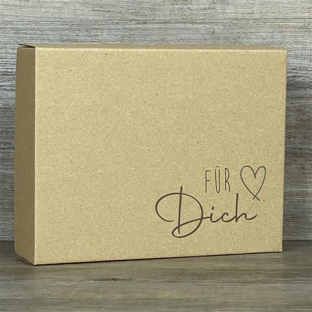 Geschenkverpackung 19x15x5cm, Für Dich 5 Stück