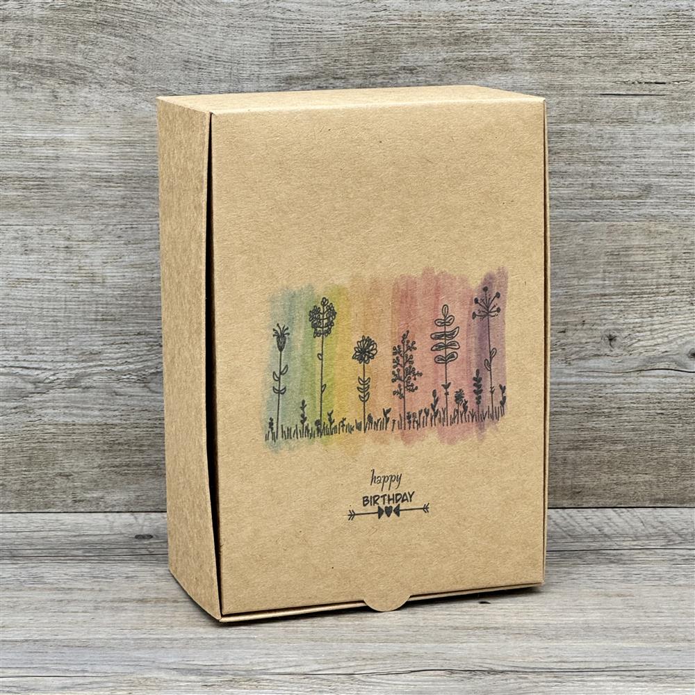 Geschenkverpackung 20x14,5x8cm, Happy Birthday, 5 Stück