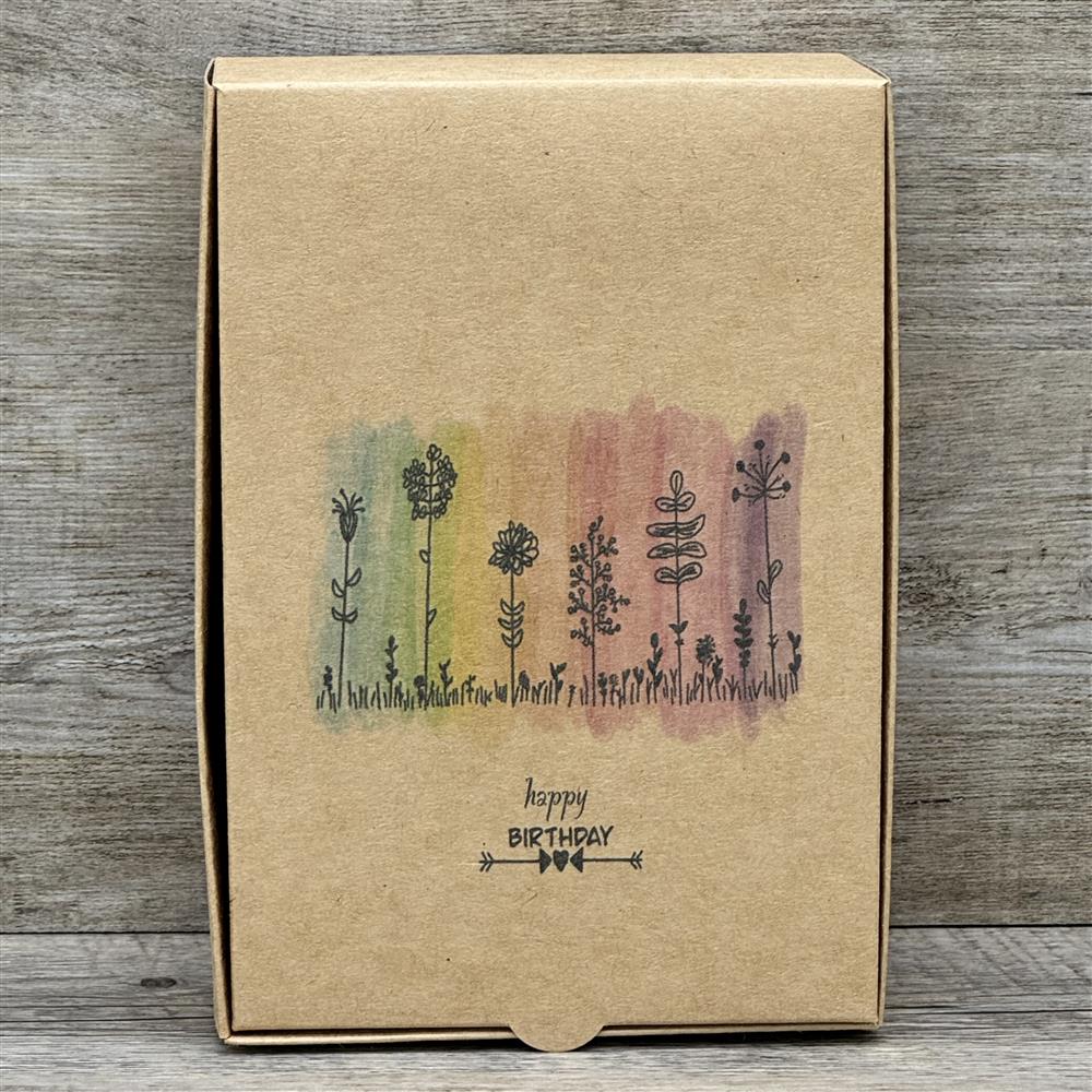 Geschenkverpackung 20x14,5x8cm, Happy Birthday, 5 Stück