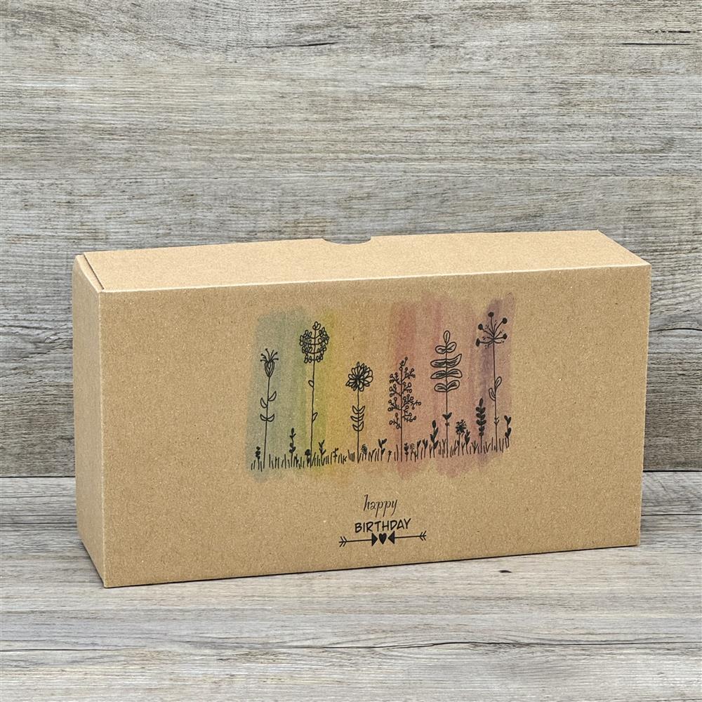 Geschenkverpackung 21x11x6cm, Happy Birthday, 5 Stück