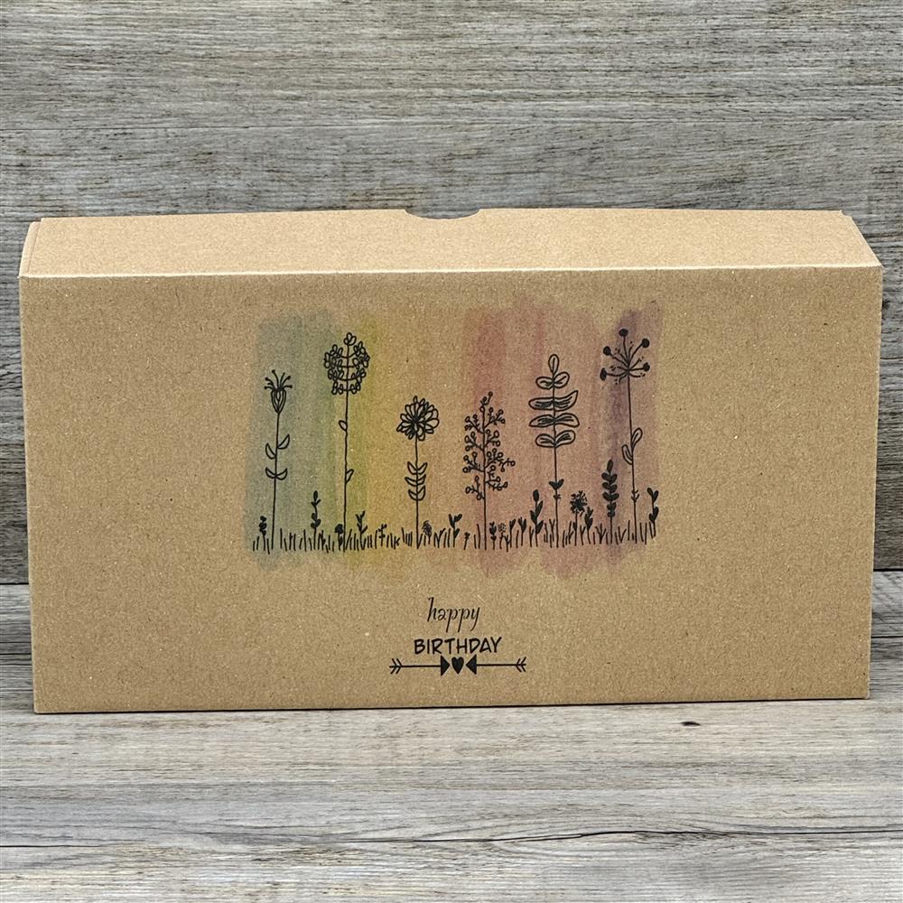 Geschenkverpackung 21x11x6cm, Happy Birthday, 5 Stück