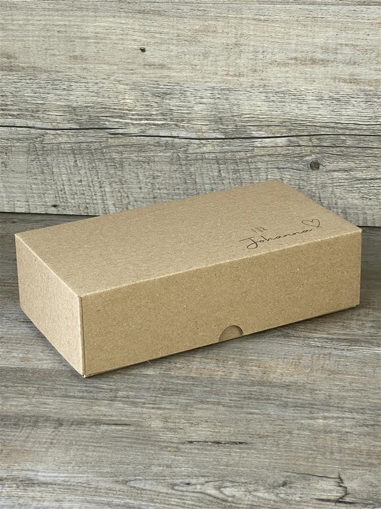 Geschenkverpackung 21x11x6cm, personalisiert, Herz