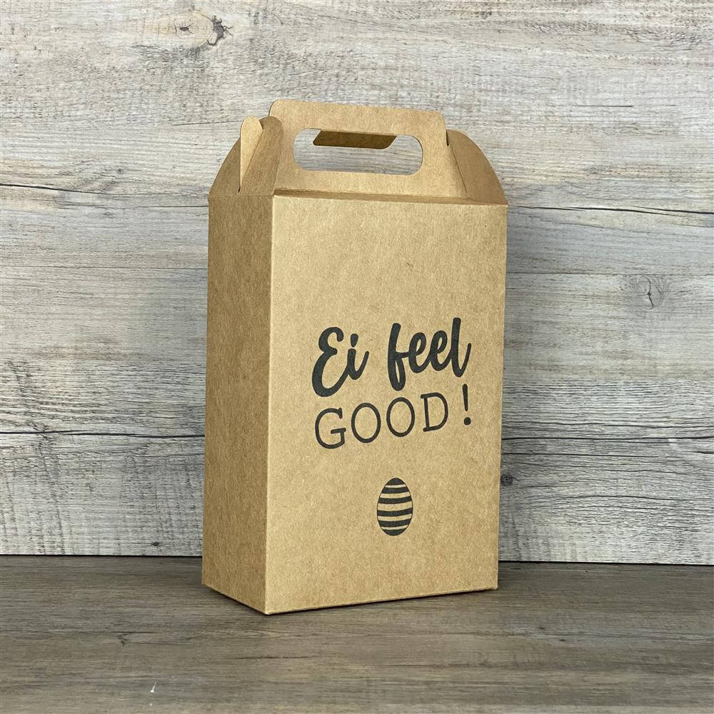 Giebelverpackung groß, Ei  feel good, 5 Stück