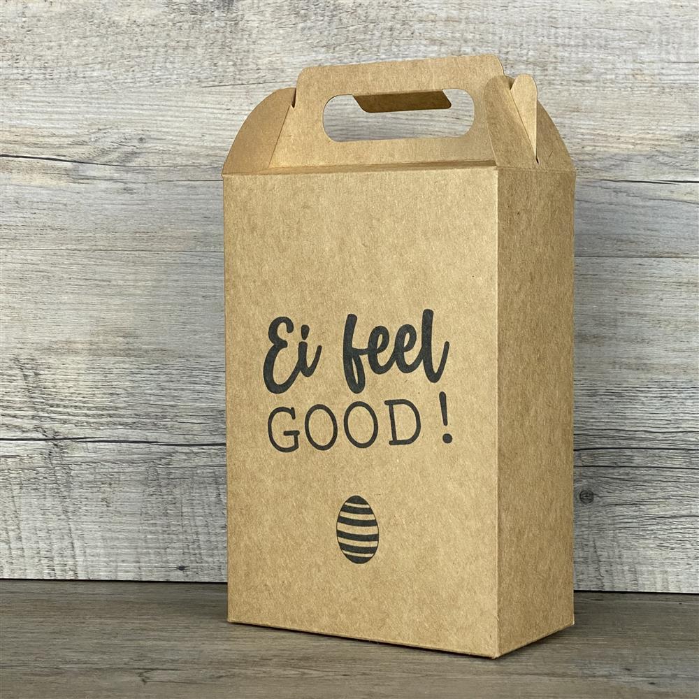 Giebelverpackung groß, Ei  feel good, 5 Stück