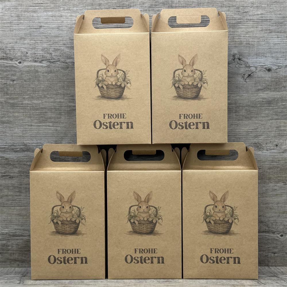 Giebelverpackung groß, Frohe Ostern, 5 Stück