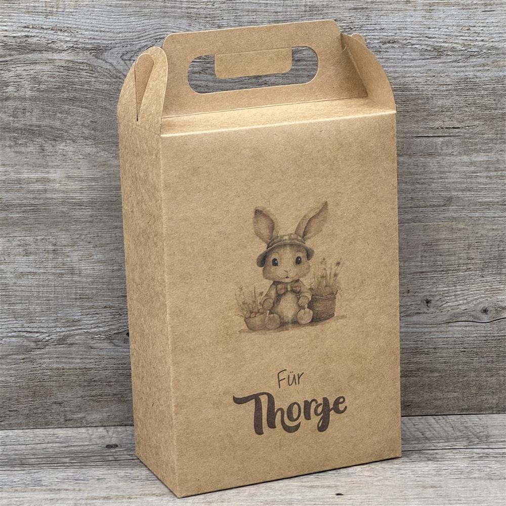 Giebelverpackung groß, Frohe Ostern, personalisiert