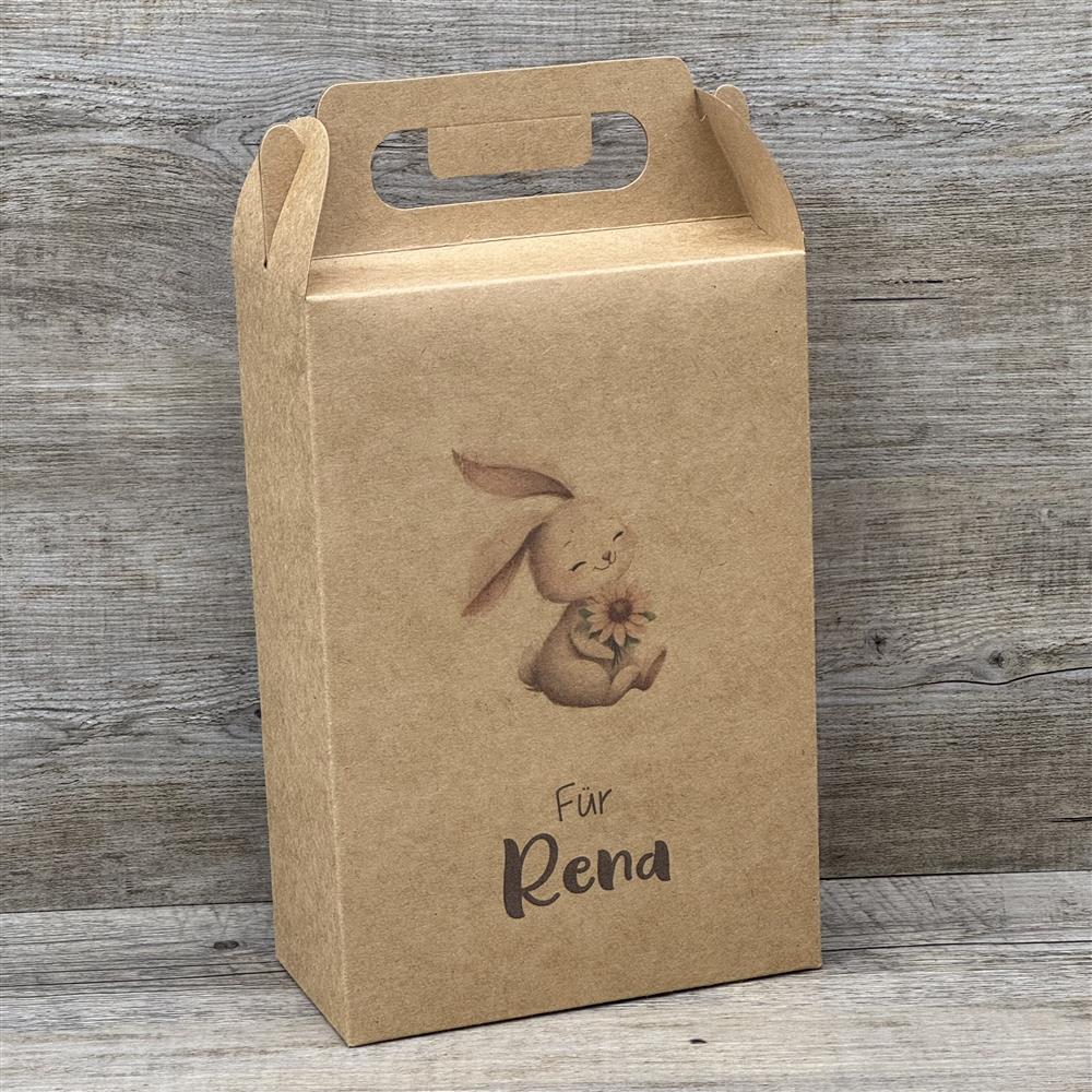 Giebelverpackung groß, Frohe Ostern, personalisiert