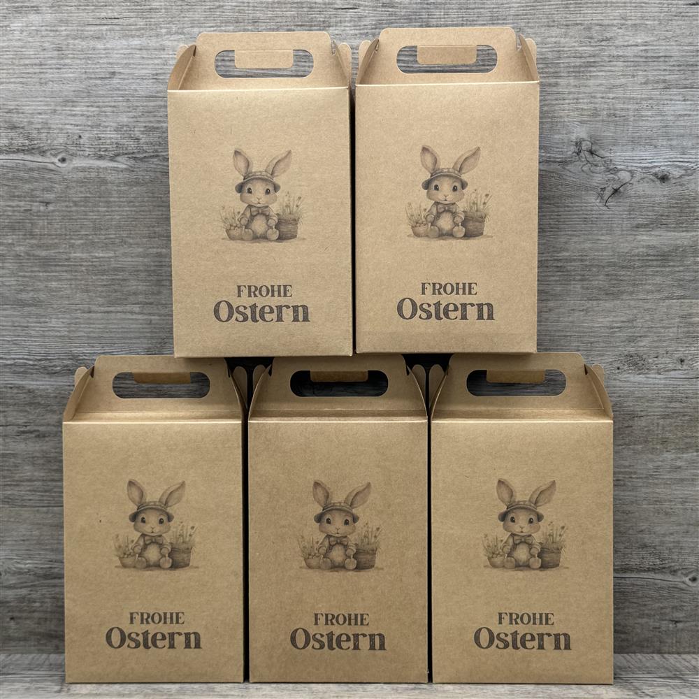 Giebelverpackung groß, Frohe Ostern, 5 Stück