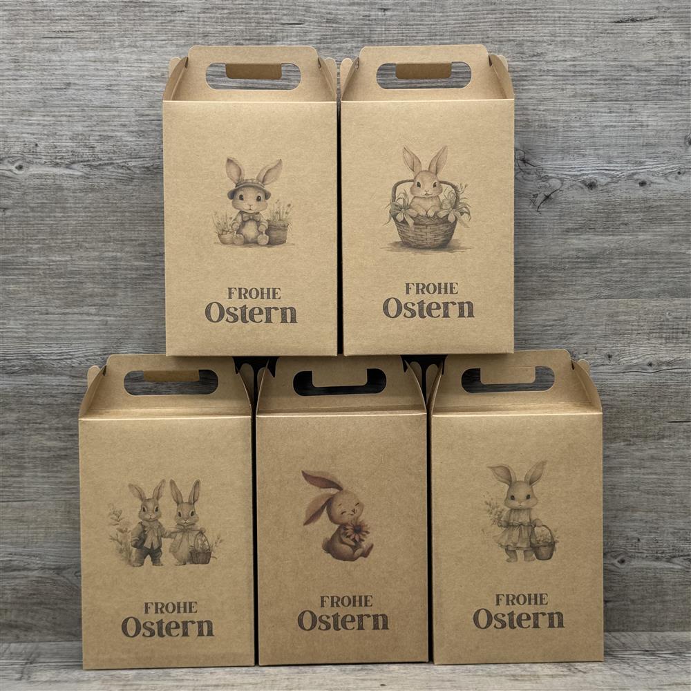 Giebelverpackung groß, Frohe Ostern, 5 Stück