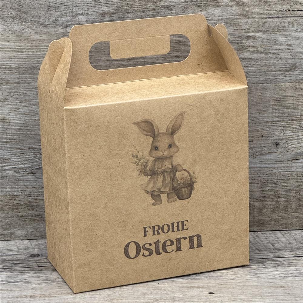 Giebelverpackung klein, Frohe Ostern, 5 Stück