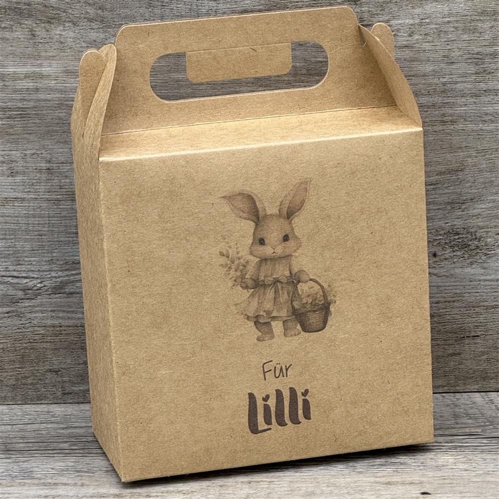 Giebelverpackung klein, Frohe Ostern, personalisiert