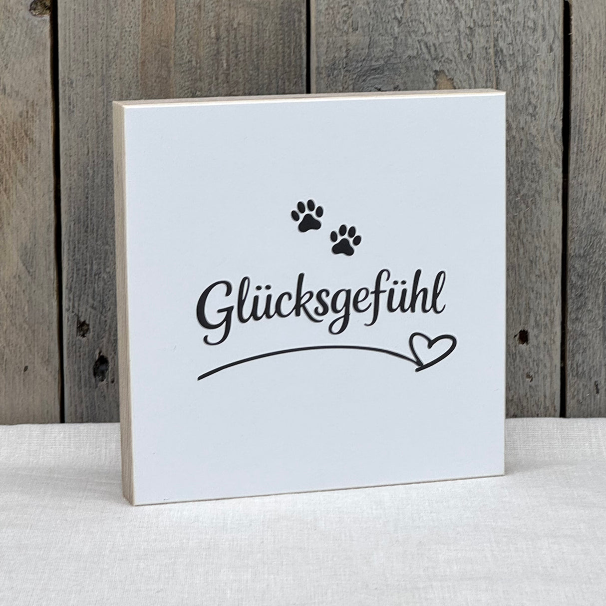 Wooden Block - Glücksgefühl