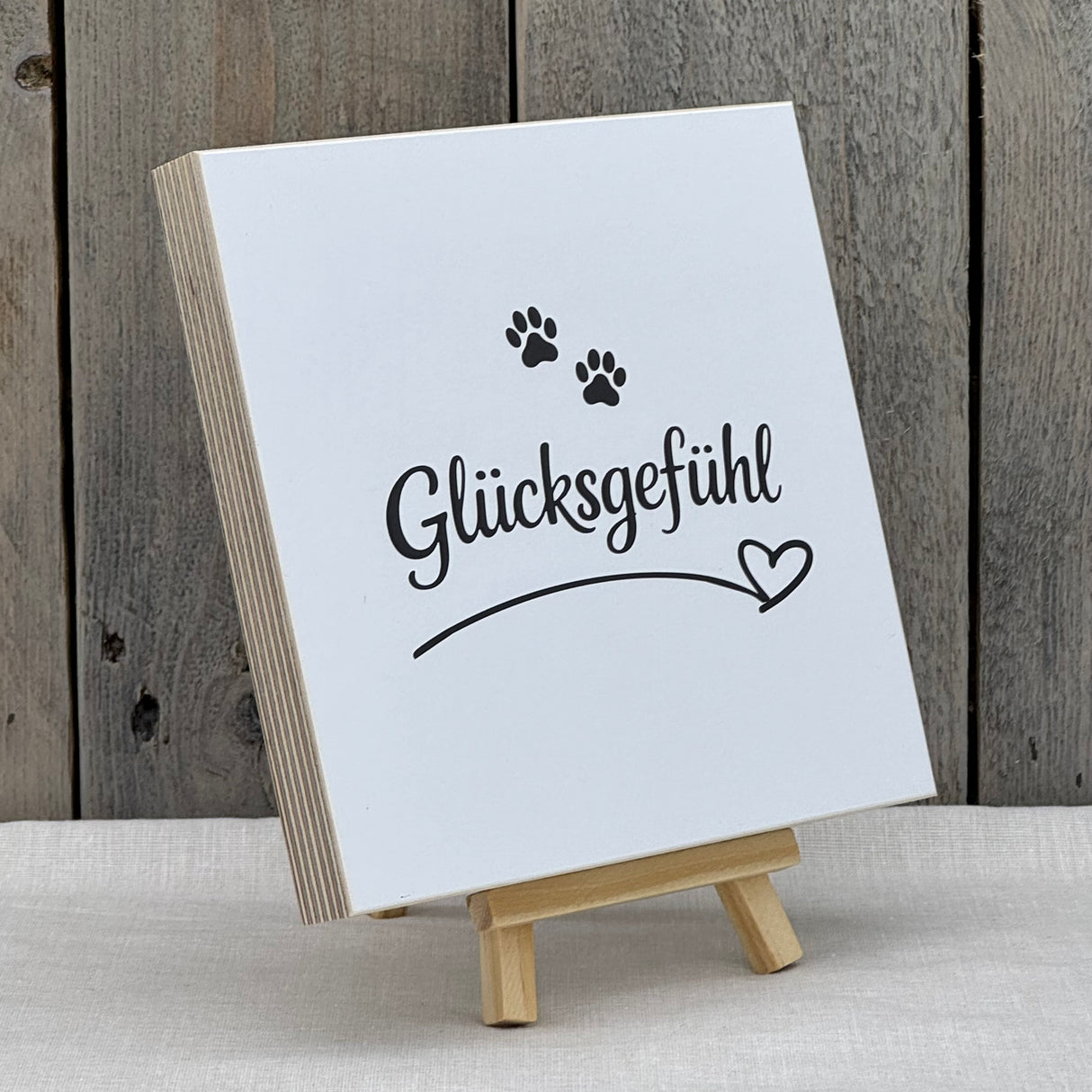 Wooden Block - Glücksgefühl
