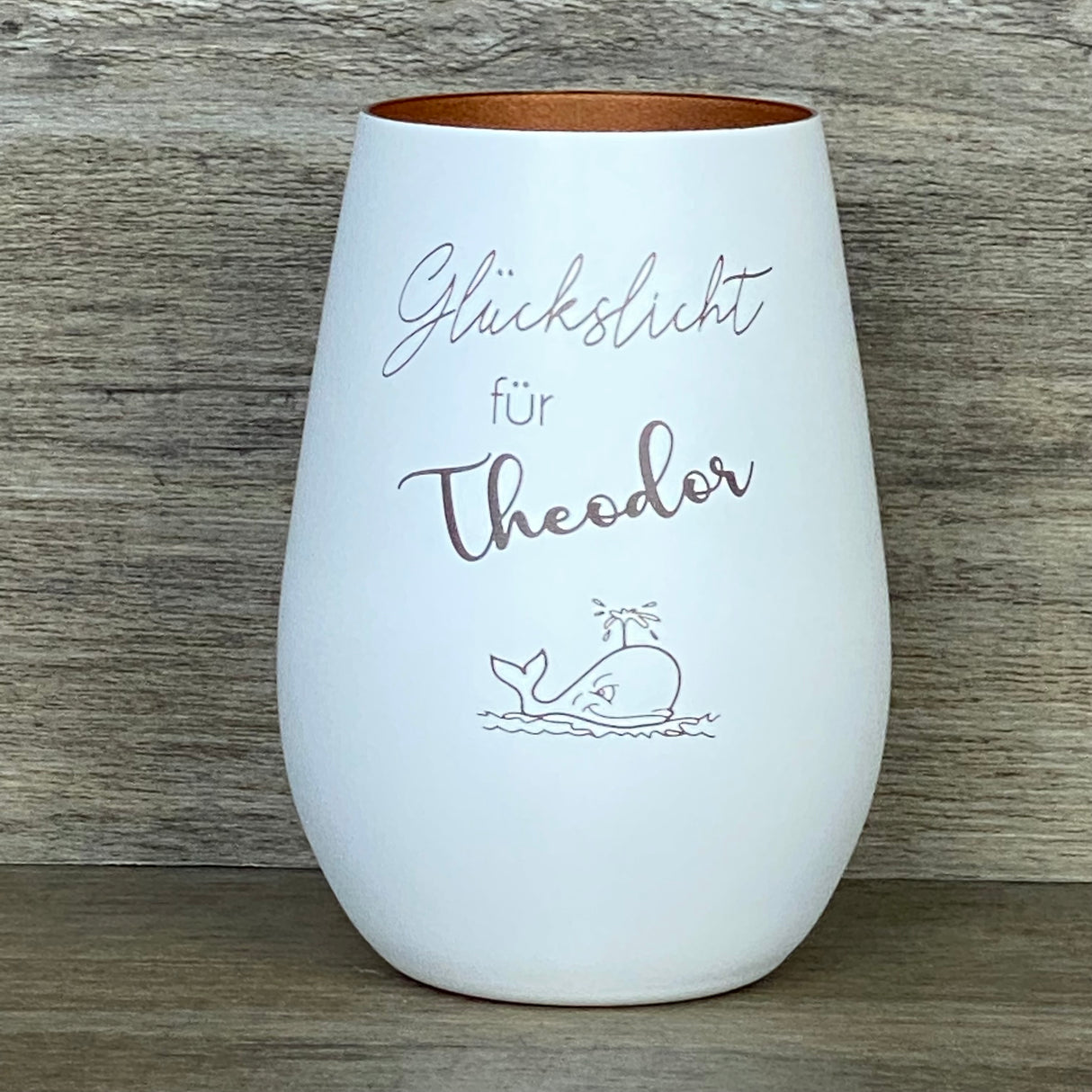 Deko Light - Glückslicht Wal, personalisierbar