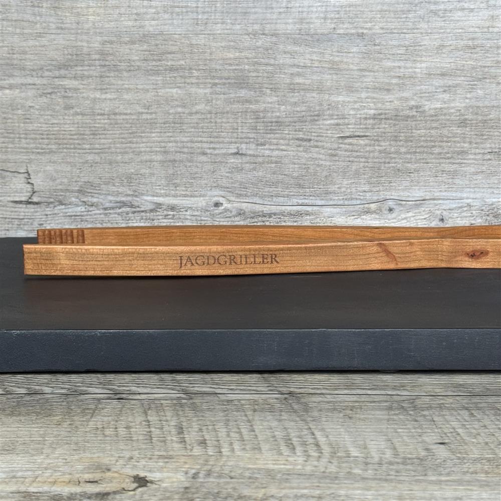 Grillzange, kirsche, 42 cm, Jagdgriller, personalisierbar