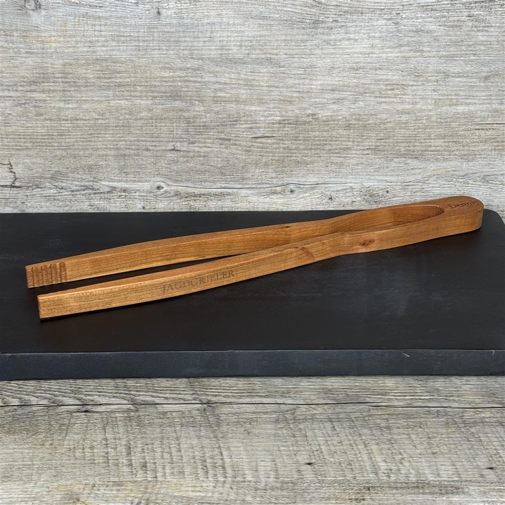 Grillzange, kirsche, 55 cm, Jagdgriller, personalisierbar