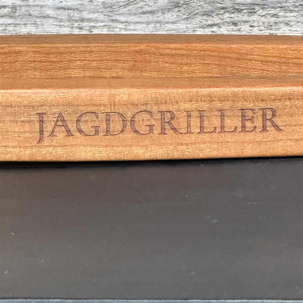 Grillzange, kirsche, 55 cm, Jagdgriller, personalisierbar