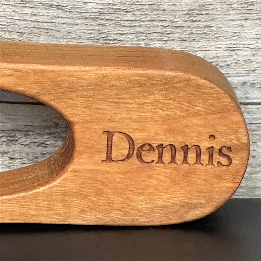 Grillzange, kirsche, 55 cm, Jagdgriller, personalisierbar