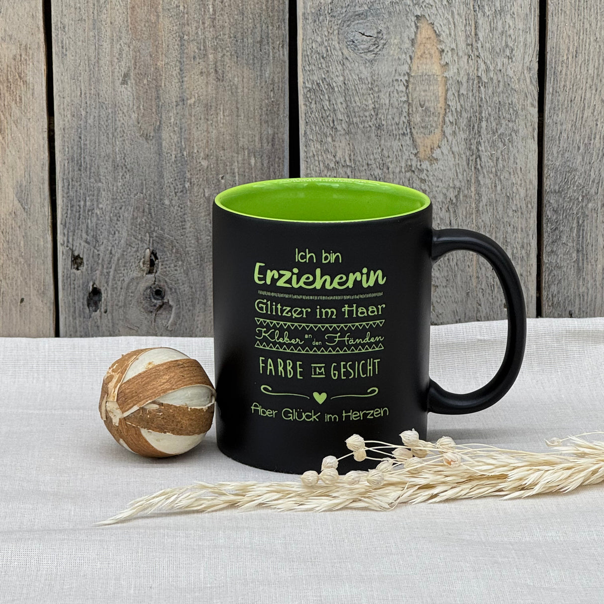 Keramiktasse - Ich bin Erzieherin, personalisierbar