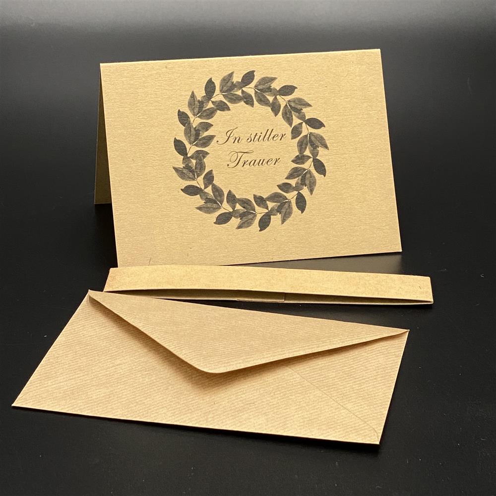 Grußkarten Trauer, In stiller Trauer, 5er Set