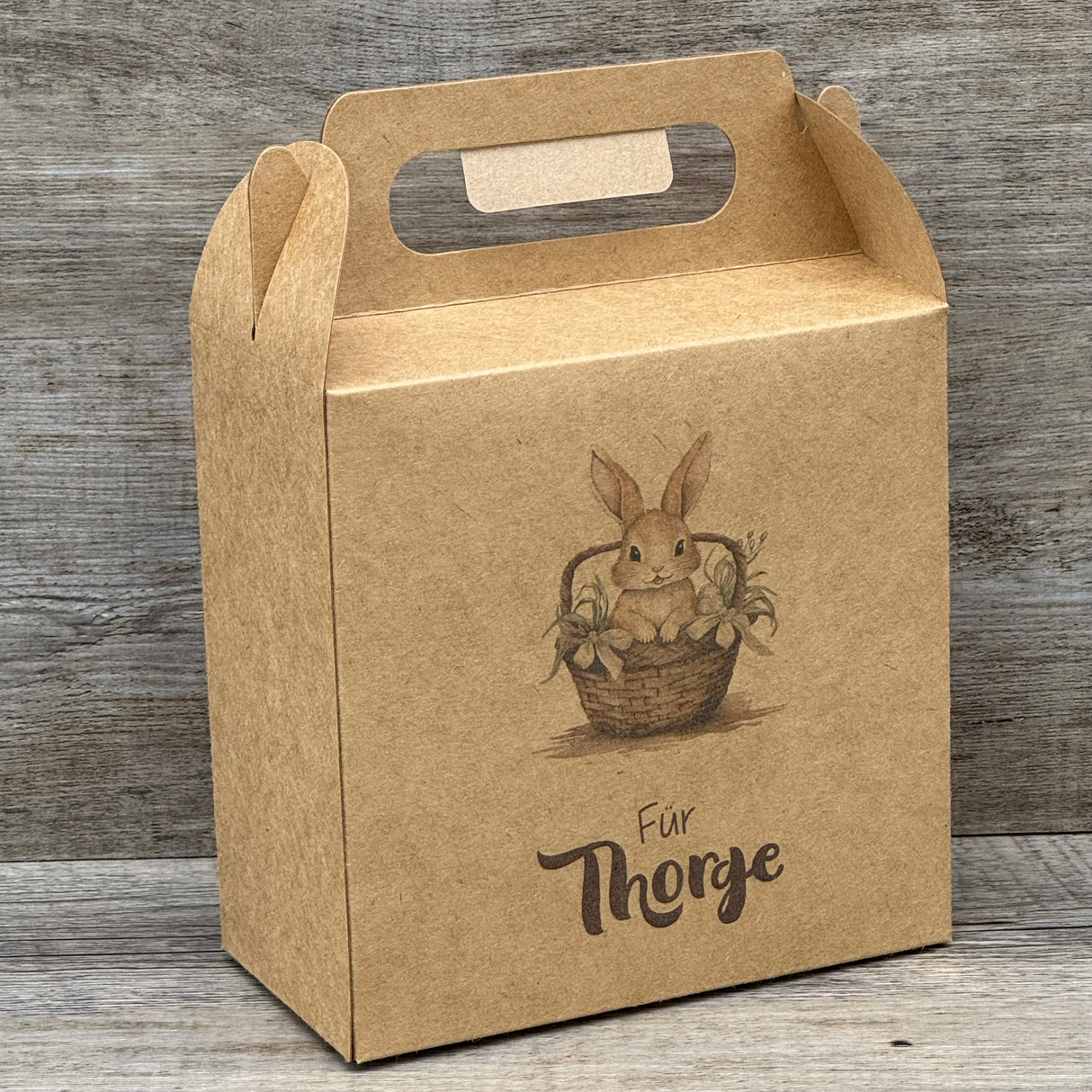 Giebelverpackung klein, Frohe Ostern, personalisiert