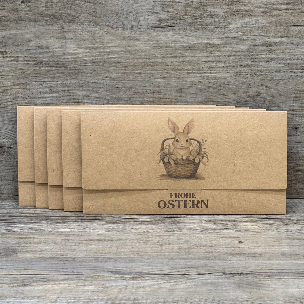 Gutscheinverpackung Frohe Ostern, 5 Stück