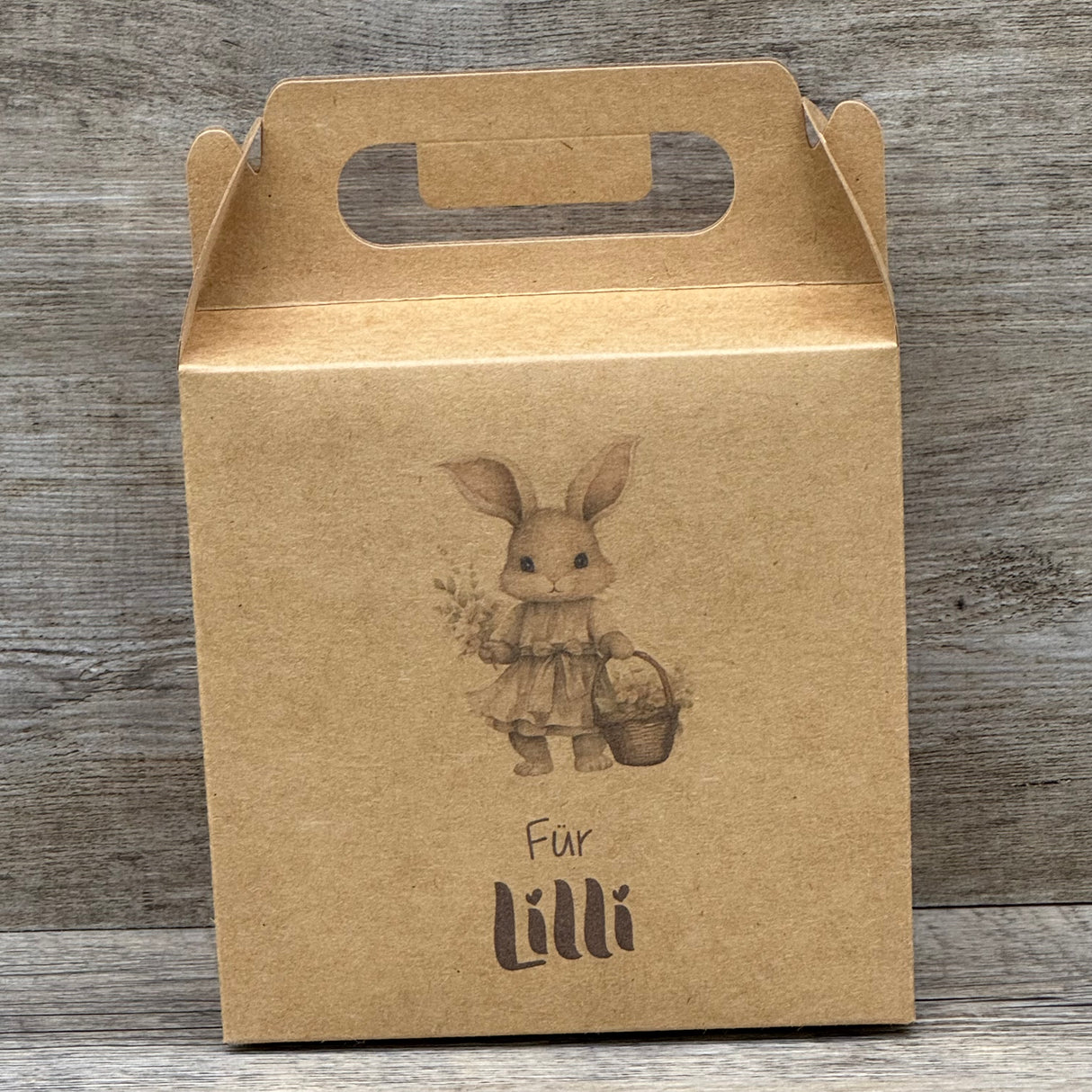 Giebelverpackung klein, Frohe Ostern, personalisiert