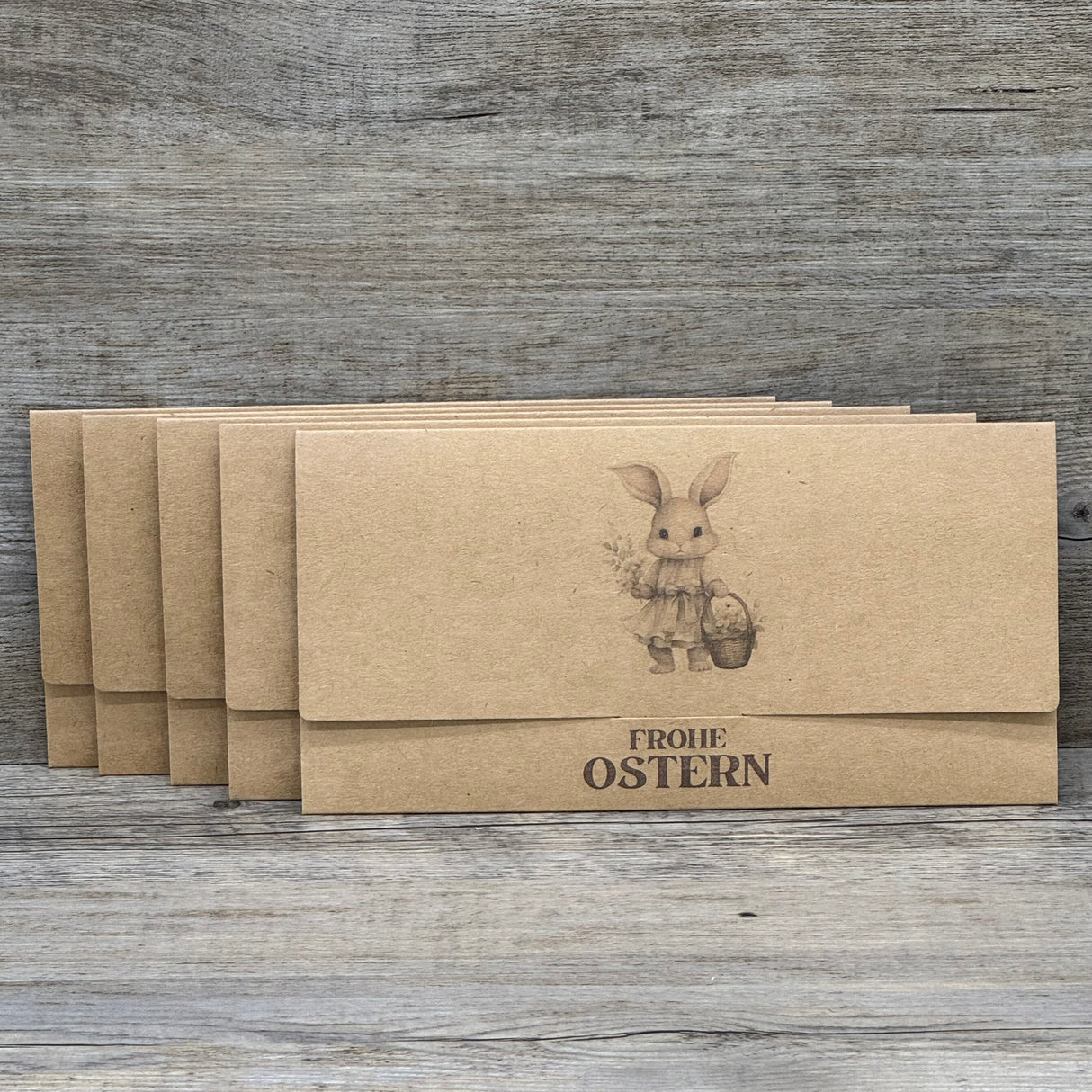 Gutscheinverpackung Frohe Ostern, 5 Stück