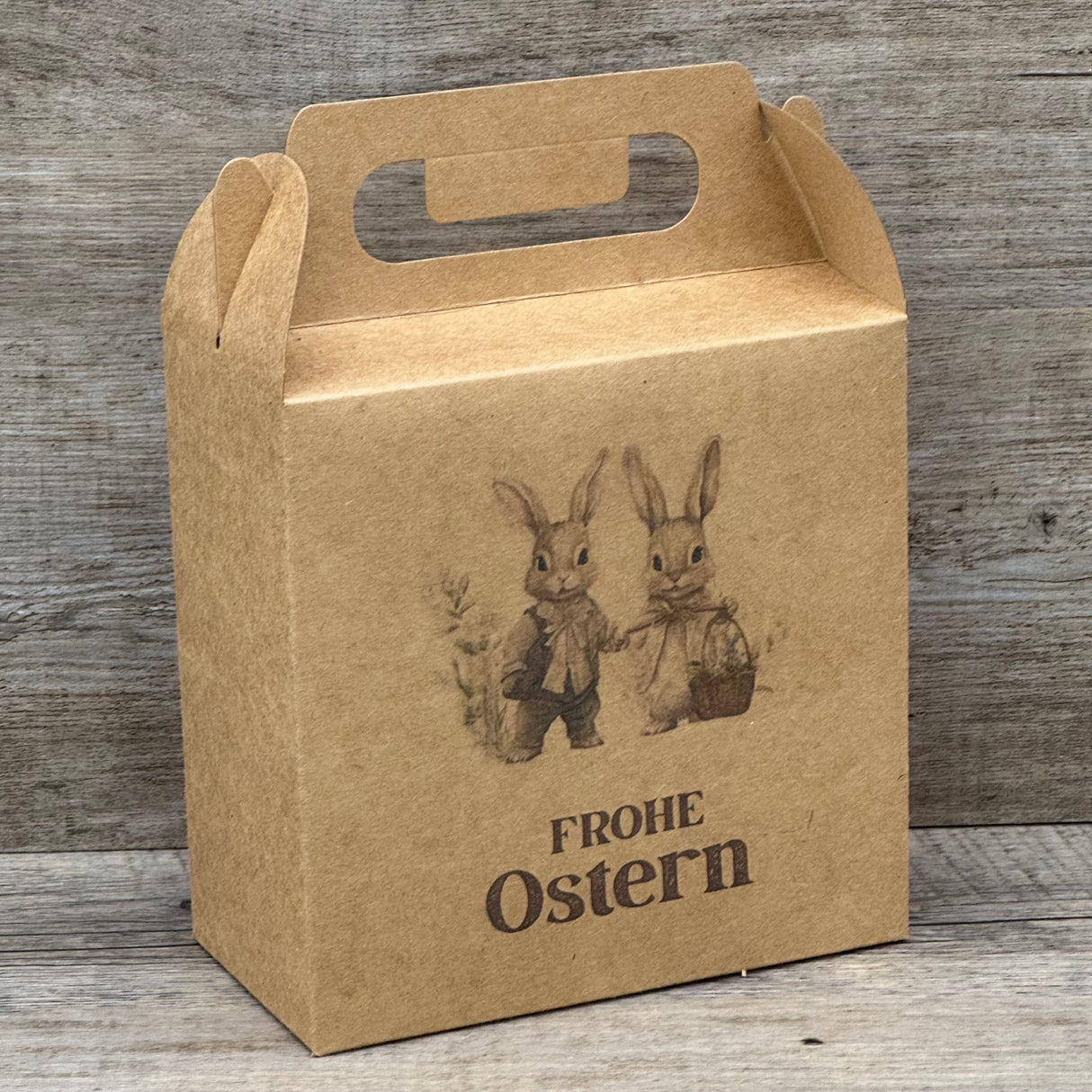 Giebelverpackung klein, Frohe Ostern, 5 Stück
