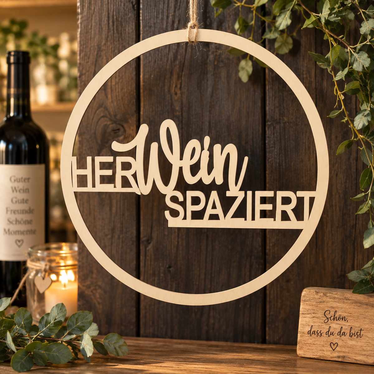 Deko Ring HerWeinspaziert