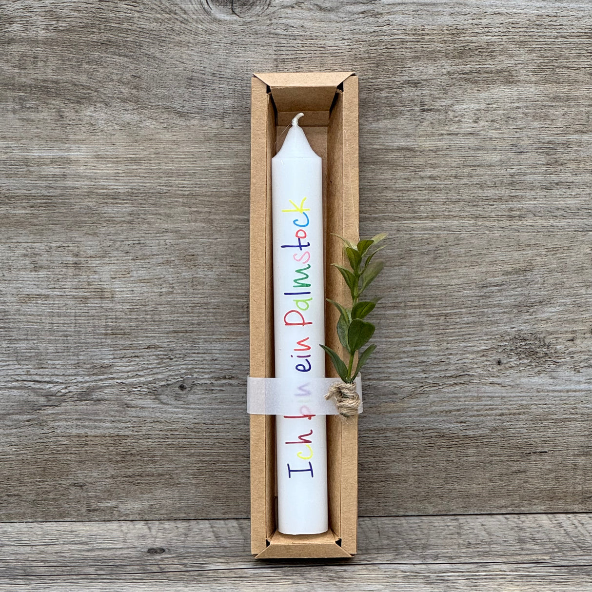 Stabkerze Ich bin ein Palmstock