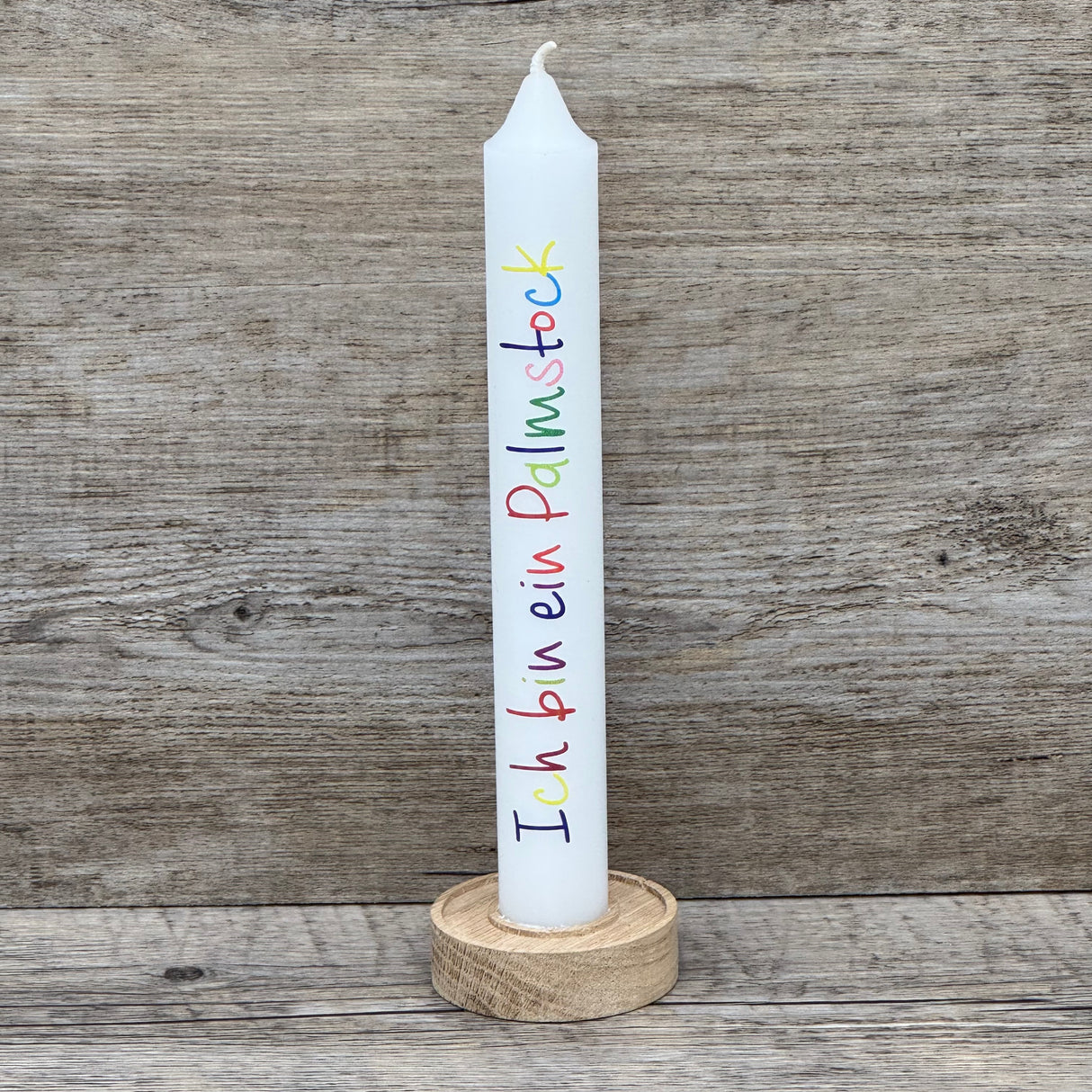 Stabkerze Ich bin ein Palmstock