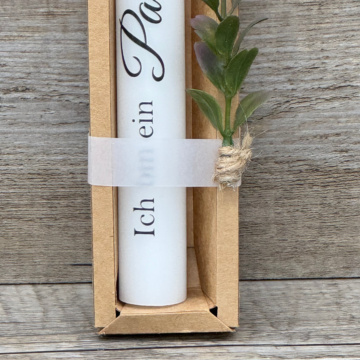 Stabkerze Ich bin ein Palmstock