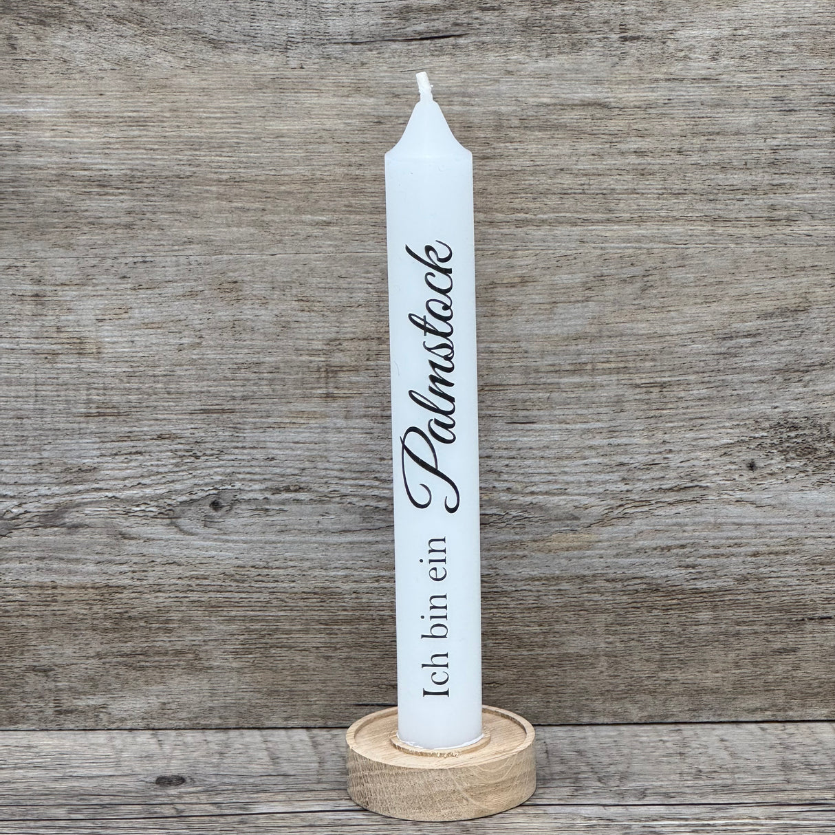 Stabkerze Ich bin ein Palmstock