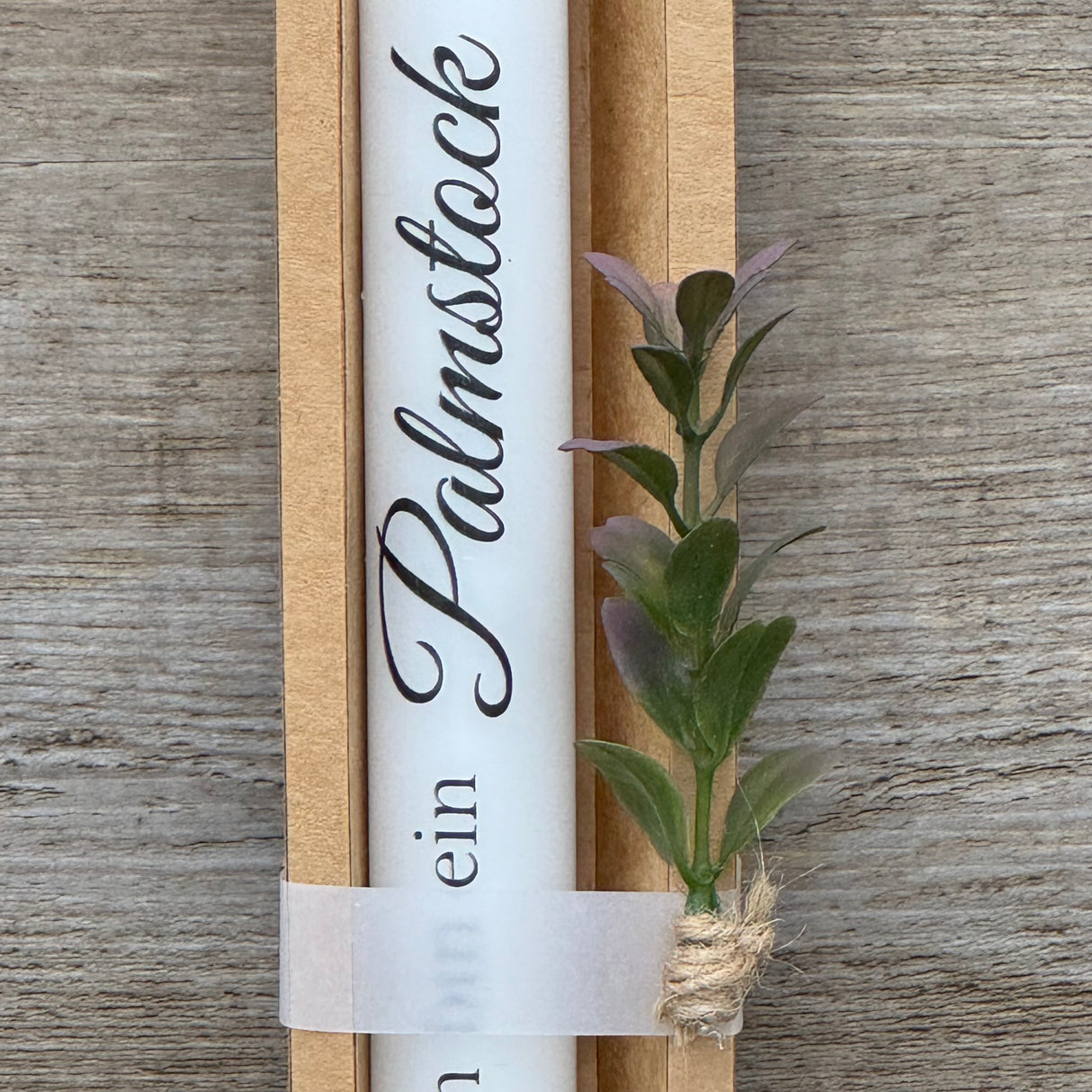 Stabkerze Ich bin ein Palmstock