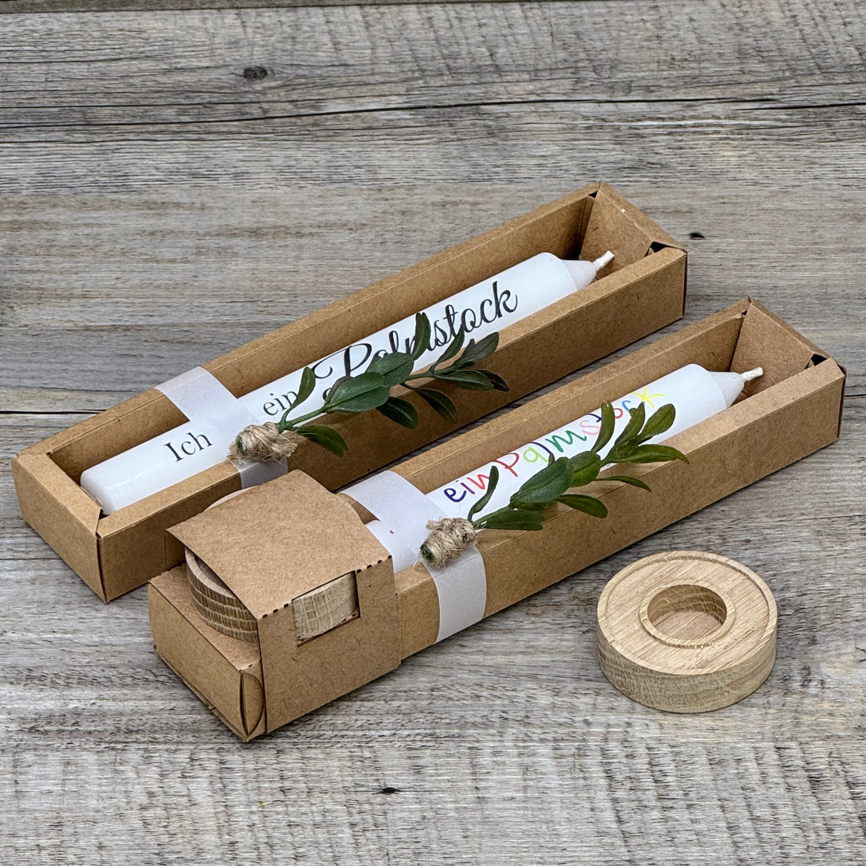 Stabkerze Ich bin ein Palmstock