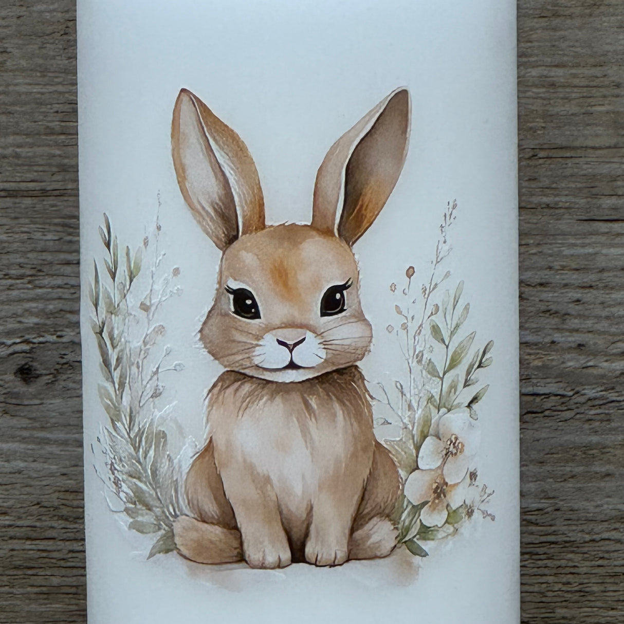 Stumpenkerze Frohe Ostern, Osterhase