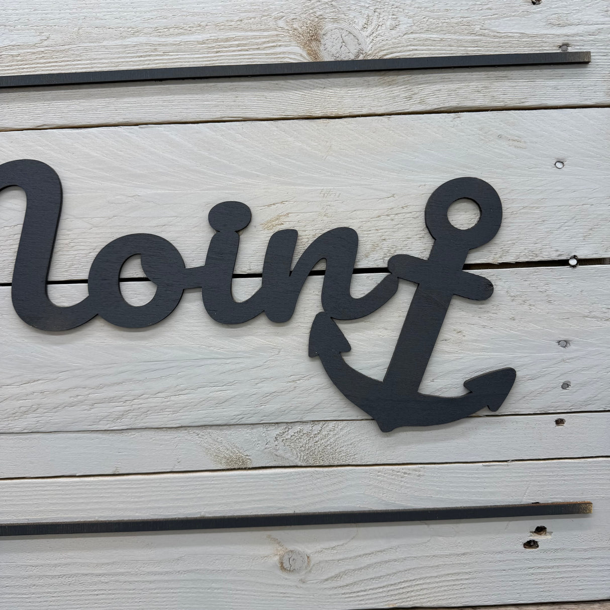 Holzschild Moin - Anker