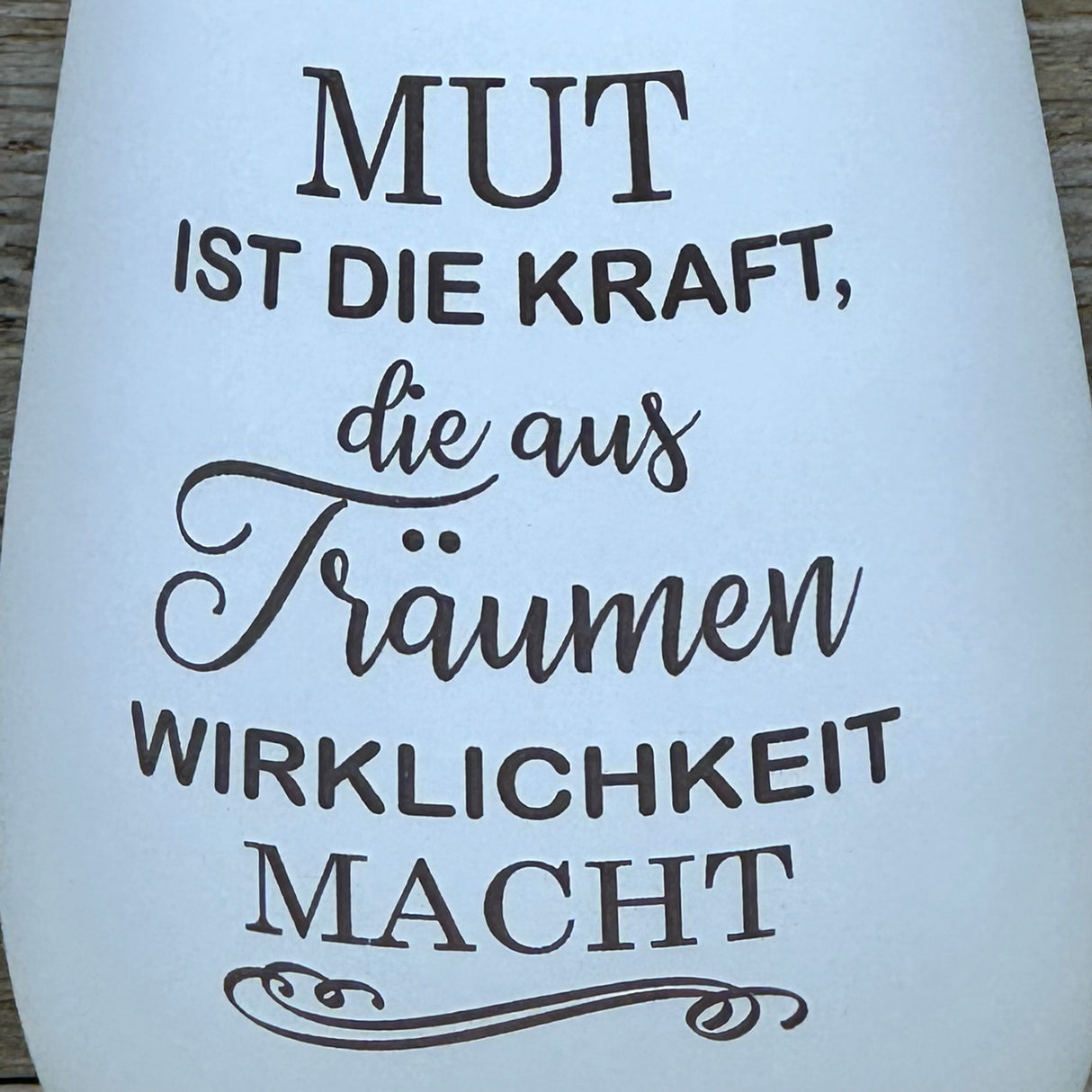 Deko Light - Mut ist die Kraft