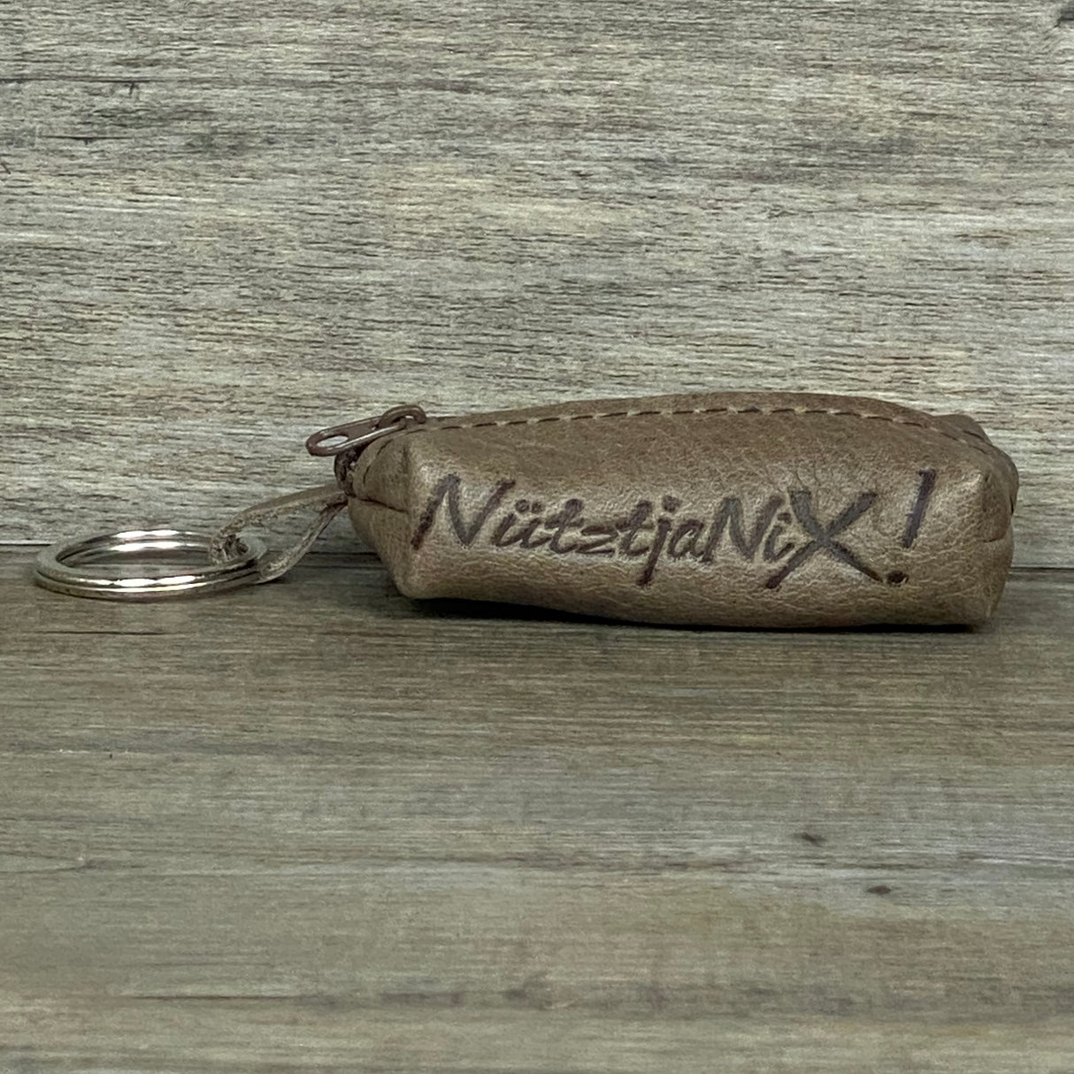 Schlüsseltasche Nützt ja nix, personalisierbar