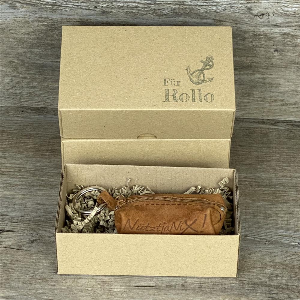 Schlüsseltasche Nützt ja nix, personalisierbar