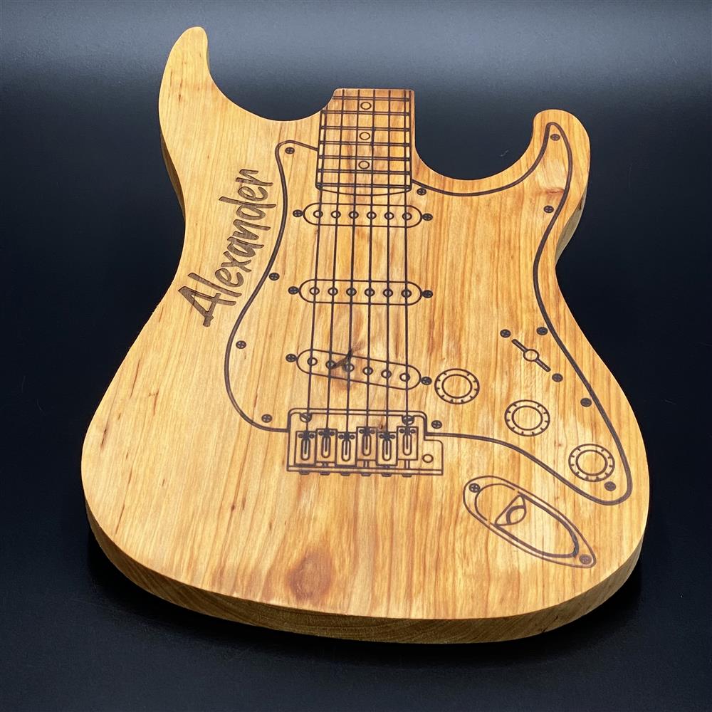 Schneidbrett E-Gitarre, personalisiert