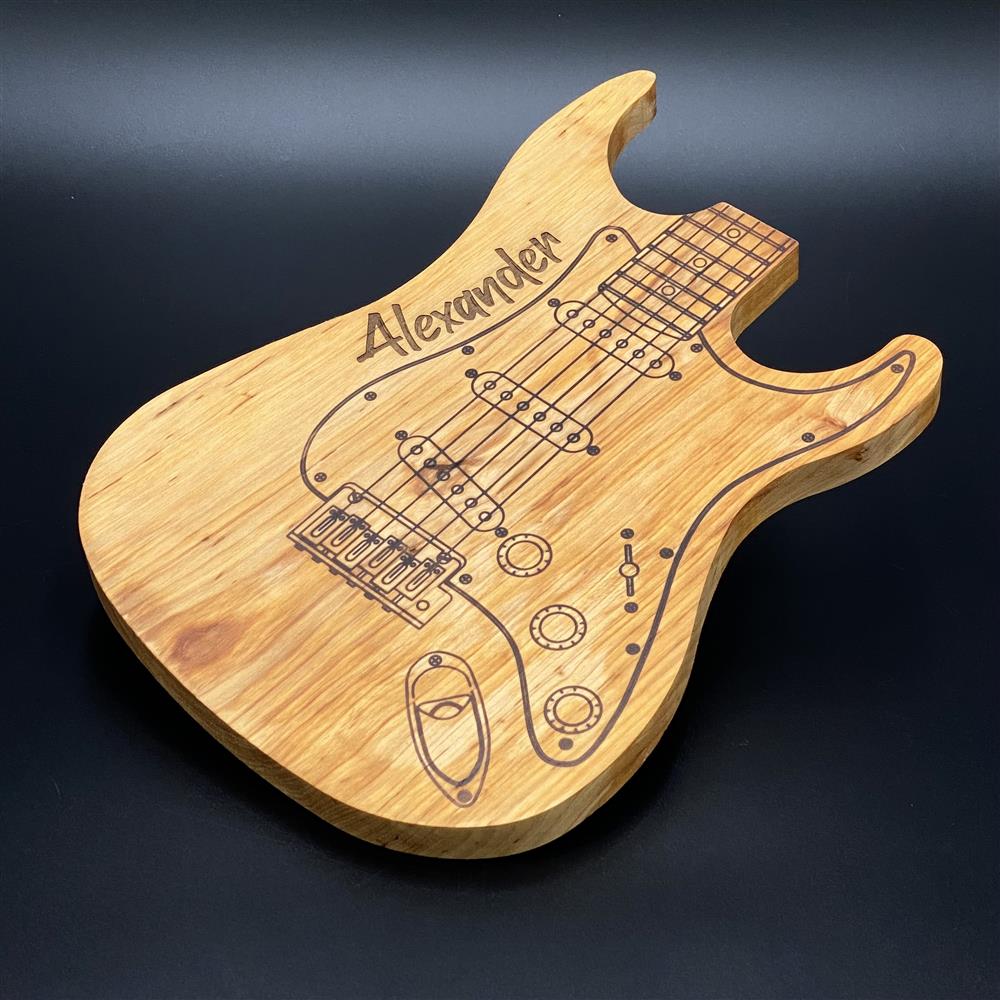Schneidbrett E-Gitarre, personalisiert