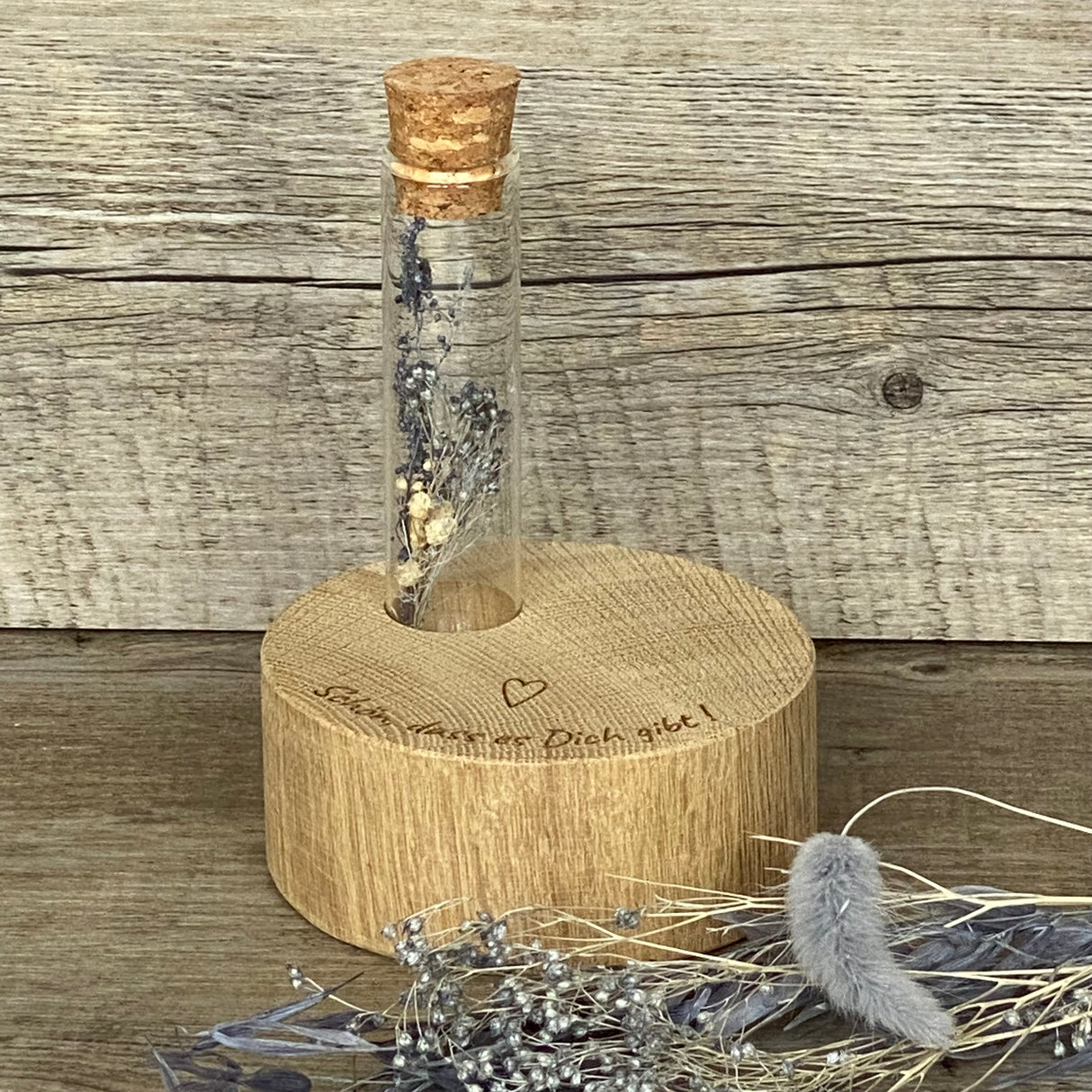 Deko Block Vase Schön, dass es Dich gibt