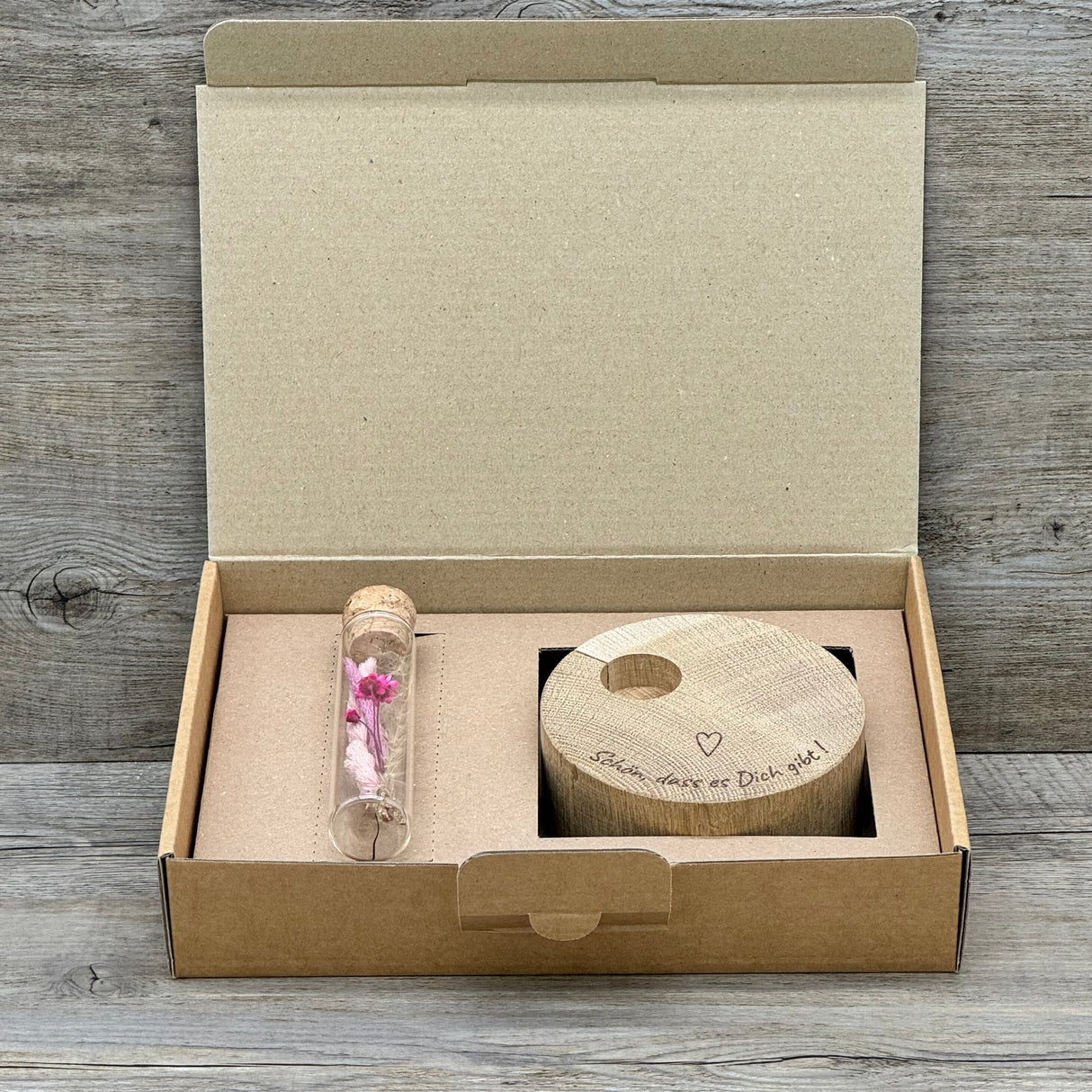 Deko Block Vase Schön, dass es Dich gibt