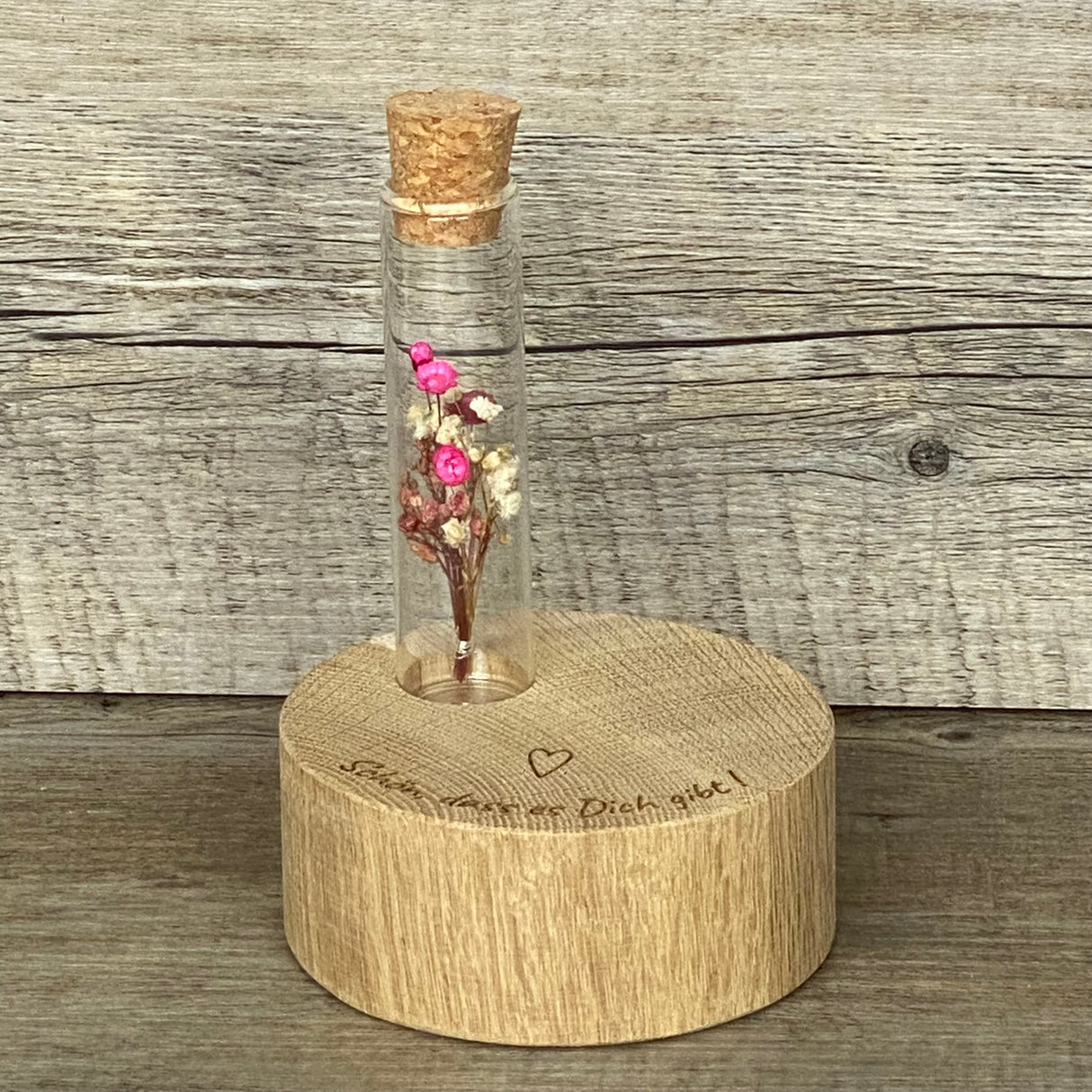 Deko Block Vase Schön, dass es Dich gibt