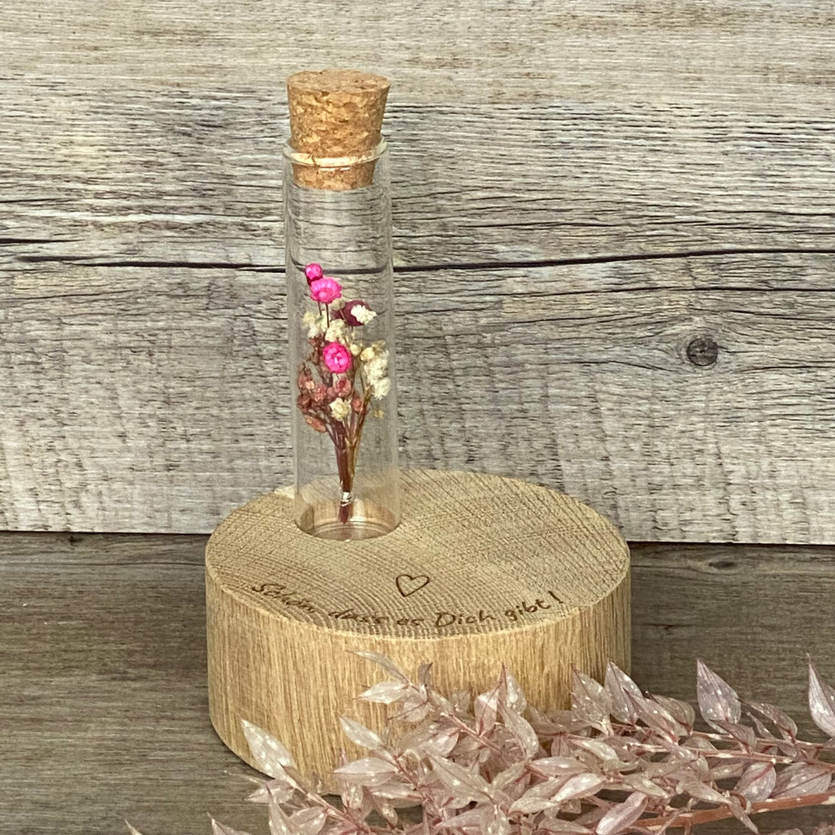 Deko Block Vase Schön, dass es Dich gibt