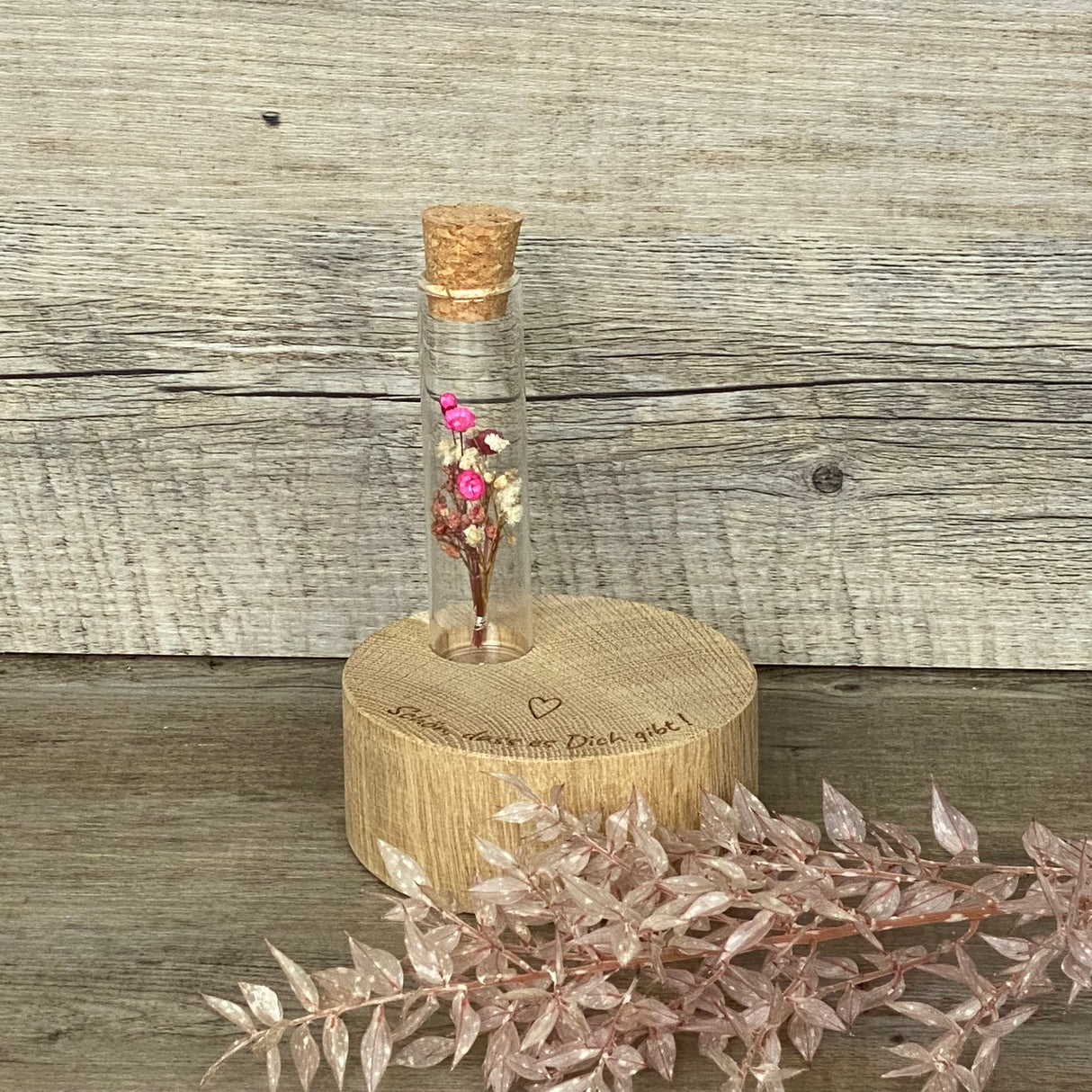 Deko Block Vase Schön, dass es Dich gibt